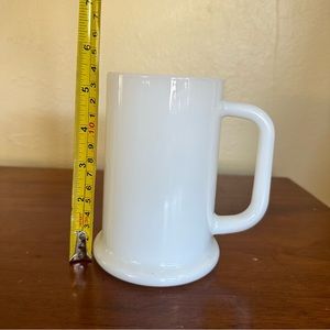 Set of 6. 16oz white milk glass mug set of 6 mugs